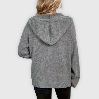 Chivana™ - Stilren & Chic Långärmad Hoodie med Knapp